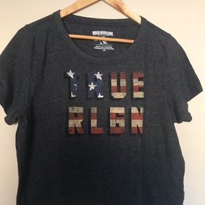 True Religion grey t shirt size: L
